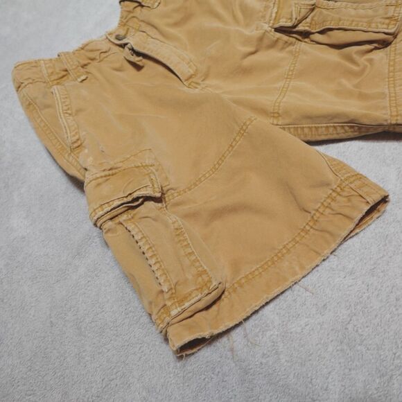 Vintage Abercrombie &‎ Fitch Cargo Shorts Khaki Y2K Paratrooper - Picture 12 of 16
